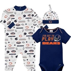 Baby Chicago Bears Set - Navy and White